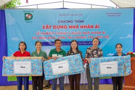 Báo Dân trí khánh thành 3 ngôi nhà Nhân ái tại Phú Thọ